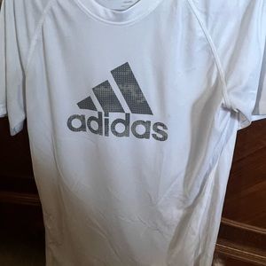 White Adidas Mens Medium T-Shirt